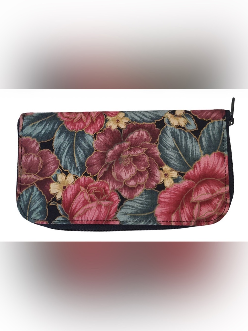Floral Zip-Around Wallet